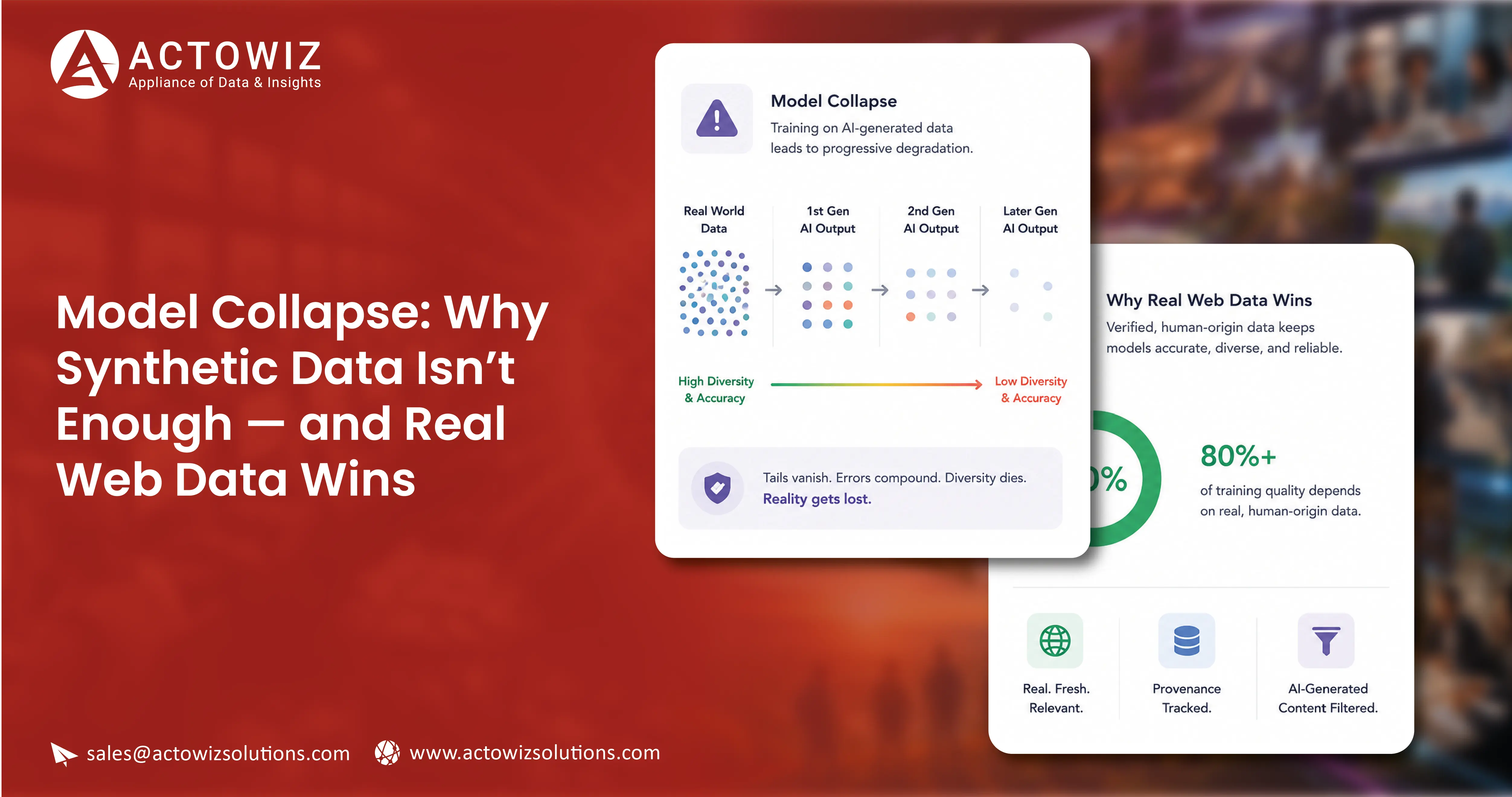 Model Collapse: Why Synthetic Data Isn't Enough — and Real Web Data Wins